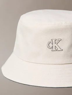 Calvin Klein Bucket Hat aus Canvas mit klassischem Logo^Damen Schals & Handschuhe