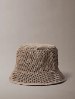 Calvin Klein Bucket Hat mit Mesh-Emblem-Logo^Damen Schals & Handschuhe