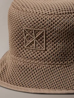 Calvin Klein Bucket Hat mit Mesh-Emblem-Logo^Damen Schals & Handschuhe