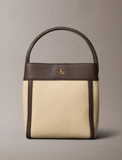 Calvin Klein Bucket-Bag aus Baumwoll-Canvas^Damen Umhängetaschen|SchultertaschenFrisch Eingetroffen
