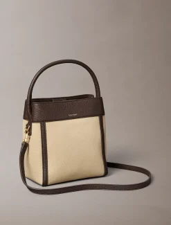 Calvin Klein Bucket-Bag aus Baumwoll-Canvas^Damen Umhängetaschen|SchultertaschenFrisch Eingetroffen