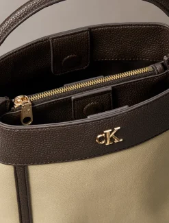 Calvin Klein Bucket-Bag aus Baumwoll-Canvas^Damen Umhängetaschen|SchultertaschenFrisch Eingetroffen