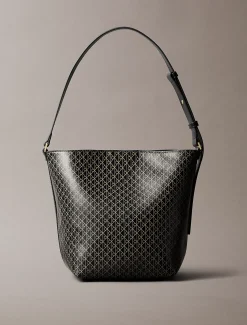 Calvin Klein Bucket-Bag mit durchgehendem Emblem-Logo^Damen SchultertaschenFrisch Eingetroffen|Taschen