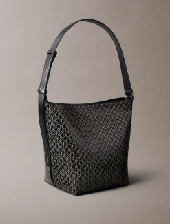 Calvin Klein Bucket-Bag mit durchgehendem Emblem-Logo^Damen SchultertaschenFrisch Eingetroffen|Taschen