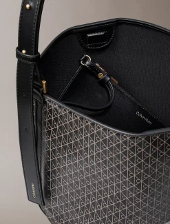 Calvin Klein Bucket-Bag mit durchgehendem Emblem-Logo^Damen SchultertaschenFrisch Eingetroffen|Taschen