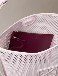 Calvin Klein Bucket-Bag mit Mesh-Emblem-Logo^Damen SchultertaschenFrisch Eingetroffen|Taschen