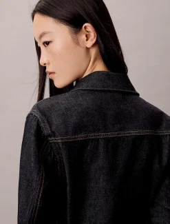 Calvin Klein Button-Down-Hemd aus Denim mit Nähten^Damen Hemden & Blusen|T-shirts & Tops