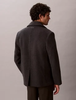 Calvin Klein Cabanmantel aus doppelseitiger Wollmischung^Herren Mäntel