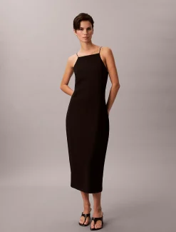 Calvin Klein Cami-Kleid aus Milano-Jersey^Damen Kleider & Röcke