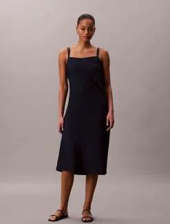 Calvin Klein Cami-Kleid aus weichem Denim^Damen Kleider & Röcke