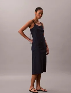 Calvin Klein Cami-Kleid aus weichem Denim^Damen Kleider & Röcke
