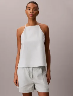 Calvin Klein Camisole aus Leinen-Mix^Damen T-shirts & Tops