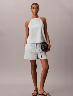 Calvin Klein Camisole aus Leinen-Mix^Damen T-shirts & Tops