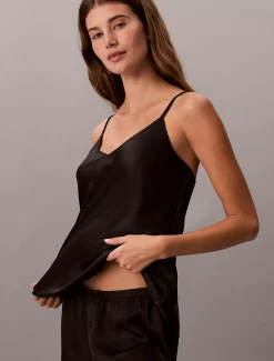 Calvin Klein Camisole-Pyjama-Top aus Satin^Damen Dessous|Nachtwäsche & Loungewear