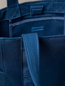 Calvin Klein Canvas-Shopper mit Logo-Jacquardmuster^Damen Tote Bags|Taschen