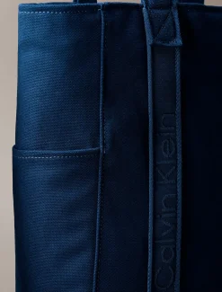 Calvin Klein Canvas-Shopper mit Logo-Jacquardmuster^Damen Tote Bags|Taschen