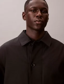 Calvin Klein Car Coat aus technischem Wollgemisch^Herren Mäntel