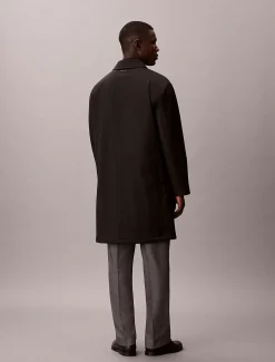 Calvin Klein Car Coat aus technischem Wollgemisch^Herren Mäntel