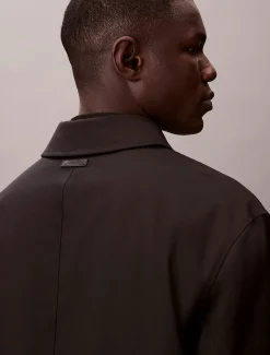 Calvin Klein Car Coat aus technischem Wollgemisch^Herren Mäntel