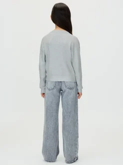 Calvin Klein Cardigan-Pullover mit silberfarbener Beschichtung^Kinder Hoodies & Pullover|Kleidung