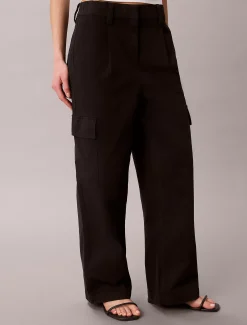 Calvin Klein Cargohose aus Stretch-Baumwolle^Damen Hosen & Shorts
