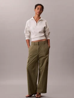 Calvin Klein Cargohose aus Stretch-Baumwolle^Damen Hosen & Shorts