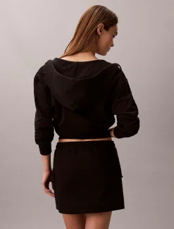 Calvin Klein Cargo-Minirock aus Baumwoll-Frottee^Damen Kleider & Röcke