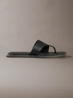 Calvin Klein Carla – Sandalen aus Leder mit eckiger Zehenpartie^Damen SandalenFrisch Eingetroffen