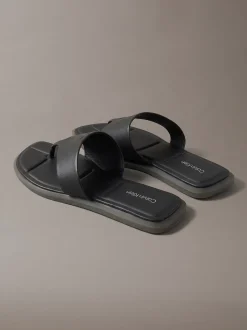 Calvin Klein Carla – Sandalen aus Leder mit eckiger Zehenpartie^Damen SandalenFrisch Eingetroffen