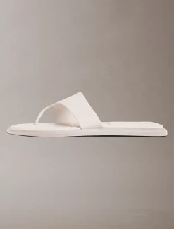 Calvin Klein Carla – Sandalen aus Leder mit eckiger Zehenpartie^Damen SandalenFrisch Eingetroffen