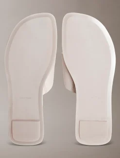 Calvin Klein Carla – Sandalen aus Leder mit eckiger Zehenpartie^Damen SandalenFrisch Eingetroffen
