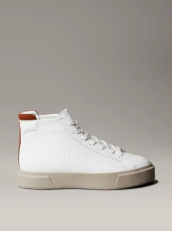 Calvin Klein Charakteristische High Top Sneakers aus Leder^Herren SneakerFrisch Eingetroffen