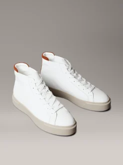 Calvin Klein Charakteristische High Top Sneakers aus Leder^Herren SneakerFrisch Eingetroffen