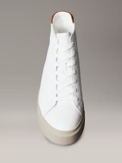 Calvin Klein Charakteristische High Top Sneakers aus Leder^Herren SneakerFrisch Eingetroffen