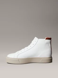 Calvin Klein Charakteristische High Top Sneakers aus Leder^Herren SneakerFrisch Eingetroffen