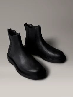 Calvin Klein Chelsea Boots aus getrommeltem Leder^Herren Boots