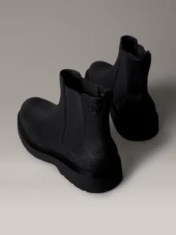 Calvin Klein Chelsea Boots aus getrommeltem Leder^Herren Boots