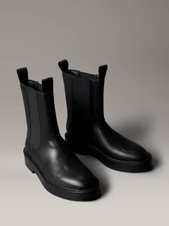 Calvin Klein Chelsea Boots aus Leder mit Blockabsatz^Damen Boots