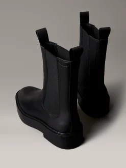 Calvin Klein Chelsea Boots aus Leder mit Blockabsatz^Damen Boots