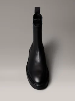 Calvin Klein Chelsea Boots aus Leder mit Blockabsatz^Damen Boots