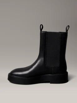 Calvin Klein Chelsea Boots aus Leder mit Blockabsatz^Damen Boots