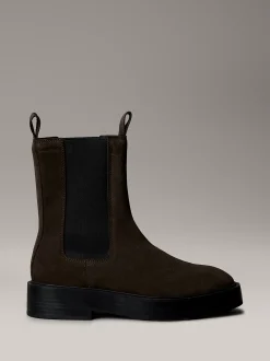 Calvin Klein Chelsea Boots aus Wildleder mit Blockabsatz^Damen Boots