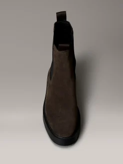 Calvin Klein Chelsea Boots aus Wildleder mit Blockabsatz^Damen Boots