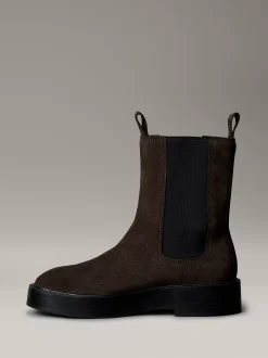 Calvin Klein Chelsea Boots aus Wildleder mit Blockabsatz^Damen Boots
