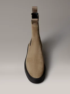 Calvin Klein Chelsea Boots aus Wildleder mit Blockabsatz^Damen Boots