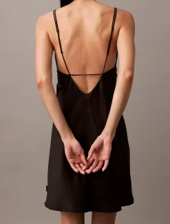 Calvin Klein Chemise mit Satin-Glanz^Damen Dessous|Nachtwäsche & Loungewear