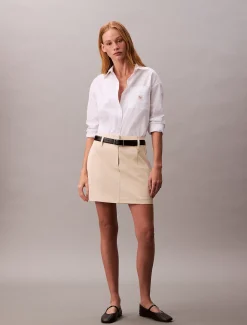 Calvin Klein Chino-Minirock aus Baumwoll-Twill^Damen Kleider & Röcke