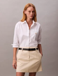 Calvin Klein Chino-Minirock aus Baumwoll-Twill^Damen Kleider & Röcke