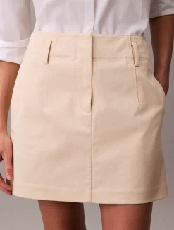 Calvin Klein Chino-Minirock aus Baumwoll-Twill^Damen Kleider & Röcke