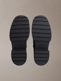 Calvin Klein Chunky Stiefel mit Absatz und Reißverschluss aus Leder^Damen Boots